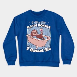 Relax Sloth Bubble Bathtub - Cute Pet Gift Crewneck Sweatshirt